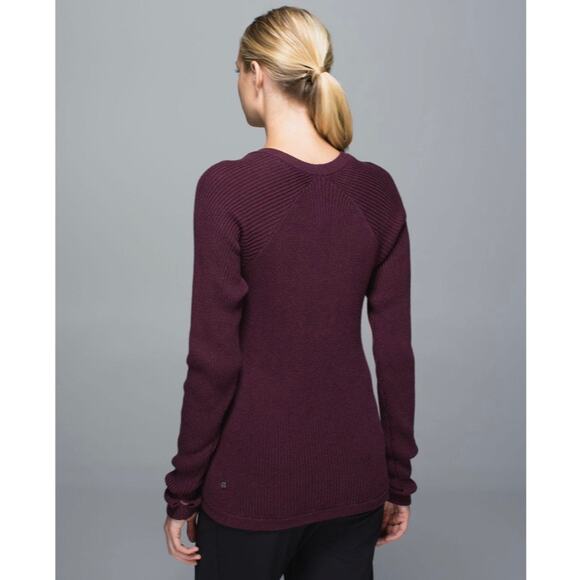 Lululemon The Sweater The Better Knit Sweater Heathered Bordeaux Drama - Picture 2 of 8